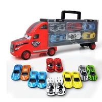 12 in 1 metal diecast toy vehicle 12 pcs alloy car toy hero style 164 mini race car model truck play set gift for boys kids