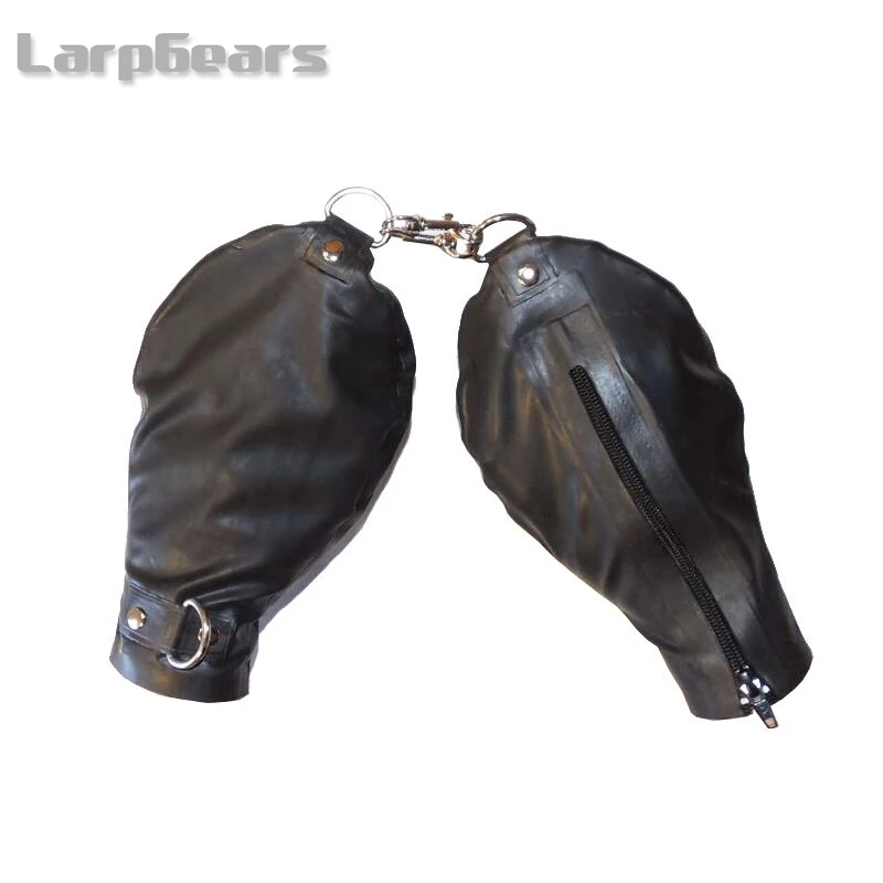 

Sexy Green Latex Gloves Unisex Bondage Adult Mittens Gothic Latex Rubber Gloves