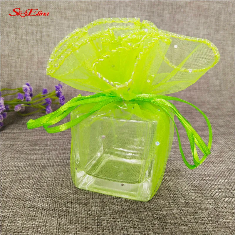 50/100 шт Горячая продажа палочки упаковка ювелирных изделий Organza Органза