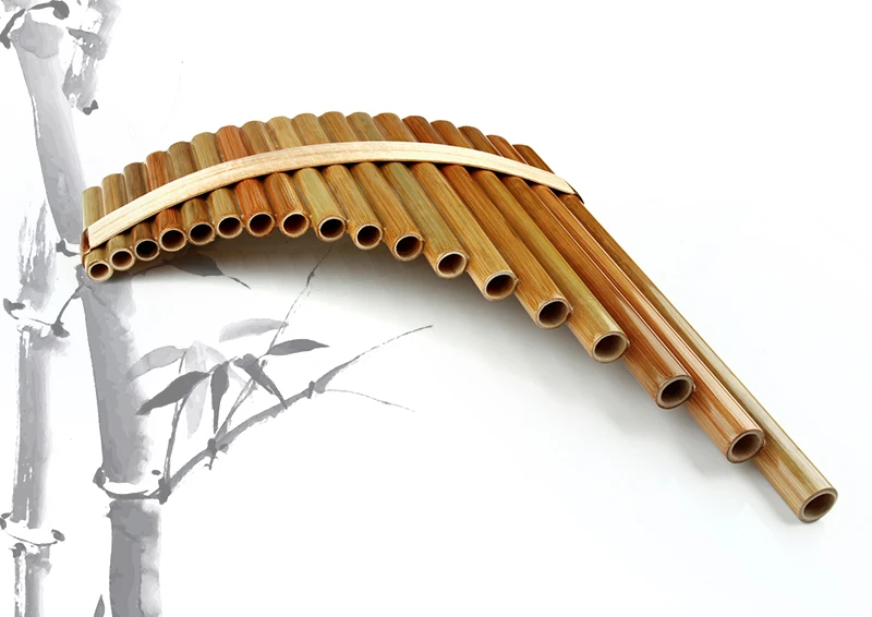 18 Pipes Pan Flute F Key Высокое качество Pan Pipes духовой инструмент Китайский традиционный музыкальный инструмент Bamboo Pan flute