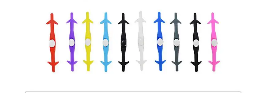 

Vtie 6 Packs(72Pcs) Silicone No Tie Shoelaces - Fashion Random Muticolor Shoe Laces for Kids and Adults