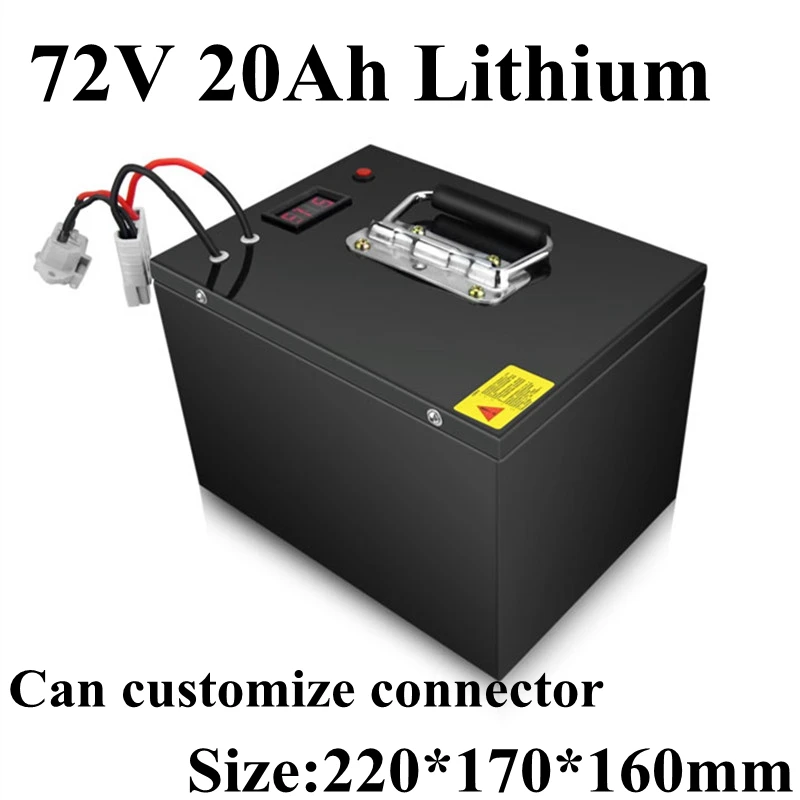 Waterproof 72v 20ah Lithium Ion Battery Pack Li 18650 BMS for 3000w Electric Scooter E-bike Motorcycle AGV + 3A Charger | Электроника
