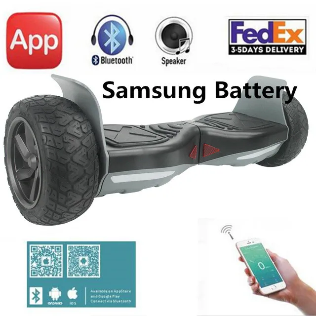 2017 Новейший Электрический Скутер Hoverboard Samsung батареи + Bluetooth ПРИЛОЖЕНИЕ