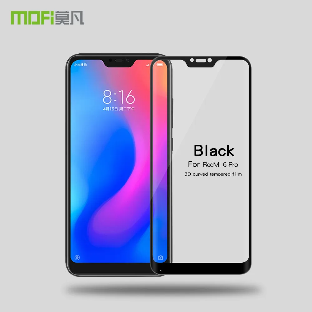 MOFI для Xiaomi Redmi 6 Pro закаленное стекло 5 84 дюймовый защитный экран 3D изогнутая