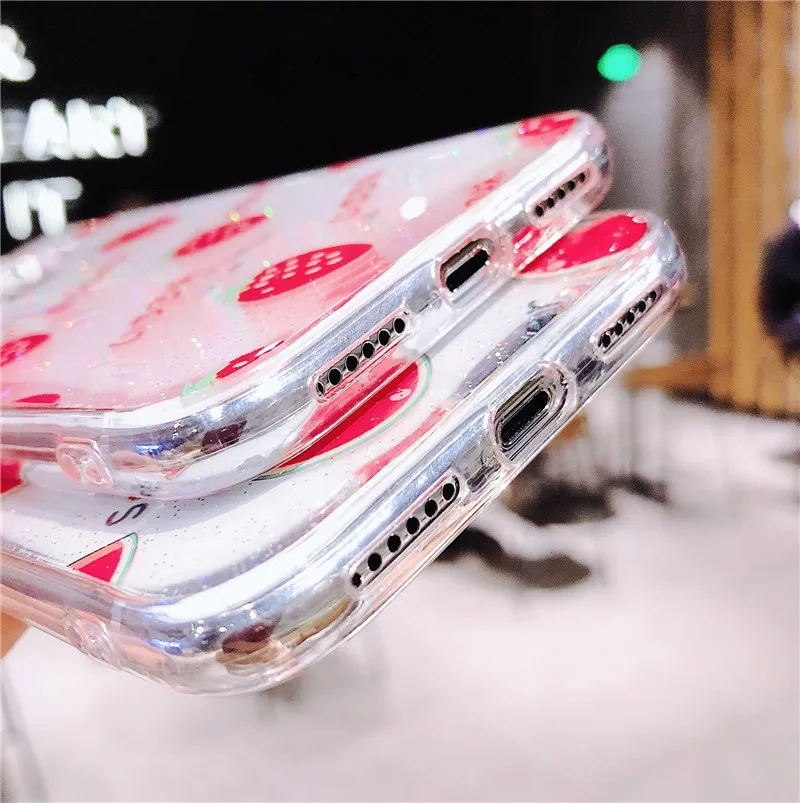 Ourdeals новые эпоксидные блестки свежие фрукты для Samsung Galaxy S8 S9 S10plus Note 9 8 Чехлы