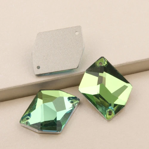 Peridot YANRUO 3265 космический плоской задней пришить хрустальные камни для шитья Стекло из горного хрусаля самодельное Свободные Стразы для платья - Цвет: Peridot