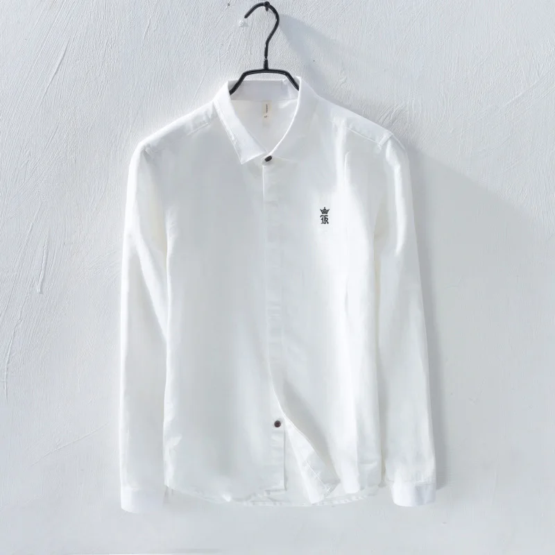RESERVA ARAMY Sergio K camisa социальной masculina 2018 Мужская льняная рубашка Новые повседневные