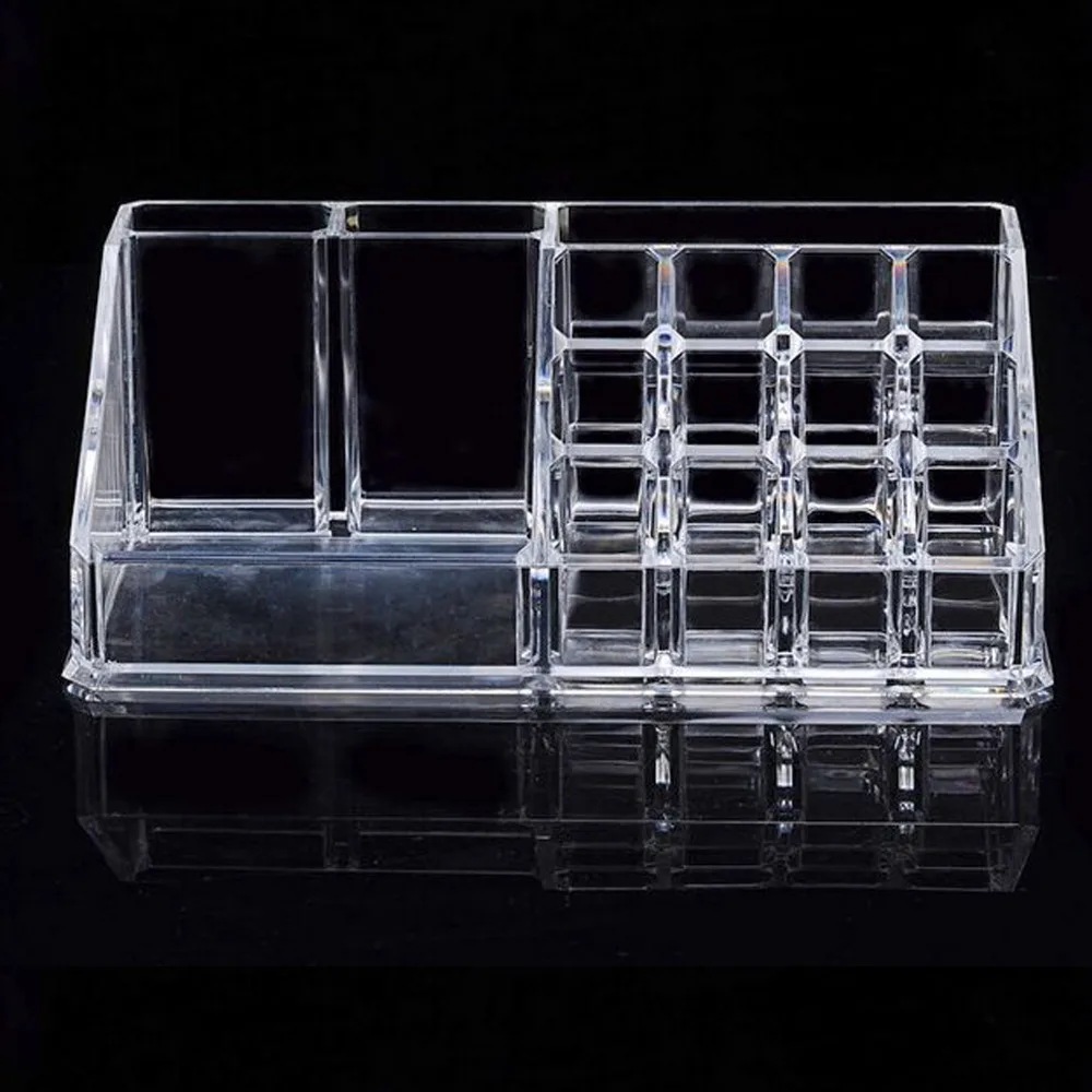 Прозрачный акриловый демонстрационный держатель полки коробка для хранения лак