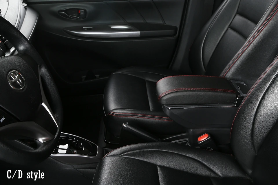 Автомобильный ящик для хранения подлокотников для Toyota Yaris Vitz 2006-2011 хэтчбек центральная консоль коробка для хранения поворотный подлокотник