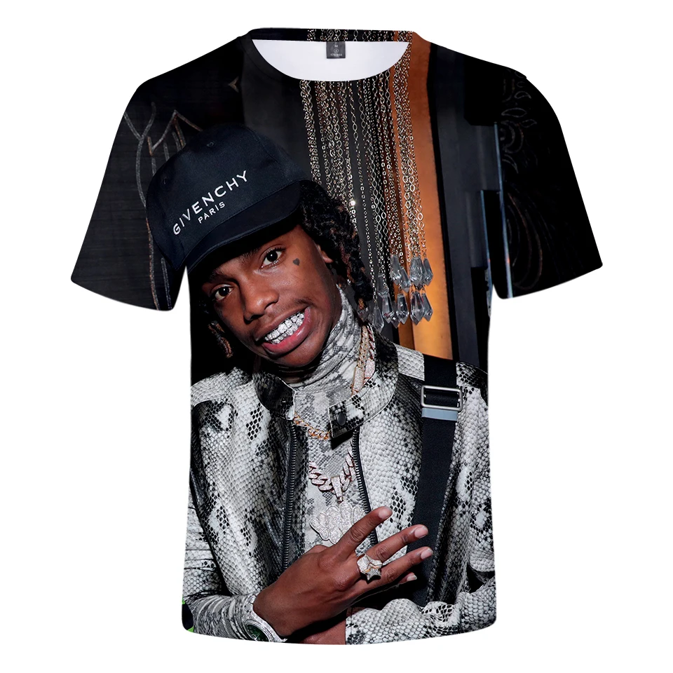 Мода YNW Melly 3D Футболка Мужская/женская летняя новая Harajuku Толстовка XXS-4XL | Мужская