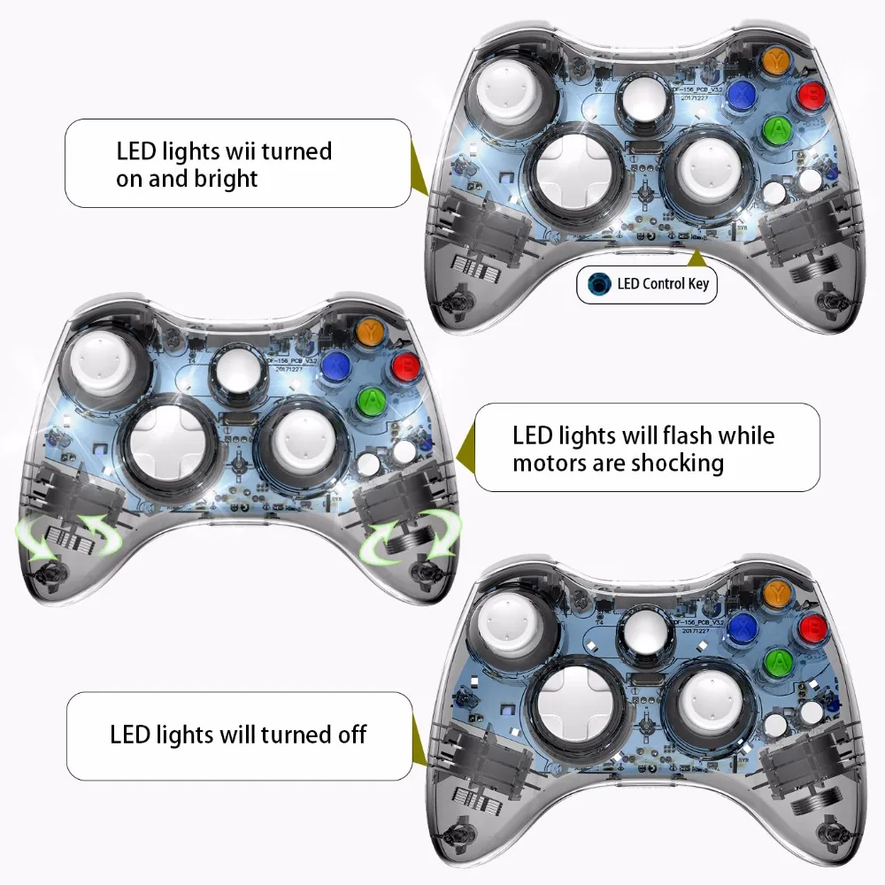 Беспроводной контроллер для Xbox360 контроллер Joypad Джойстик для Microsoft Xbox 360 компьютер PC геймпад Controle Mando