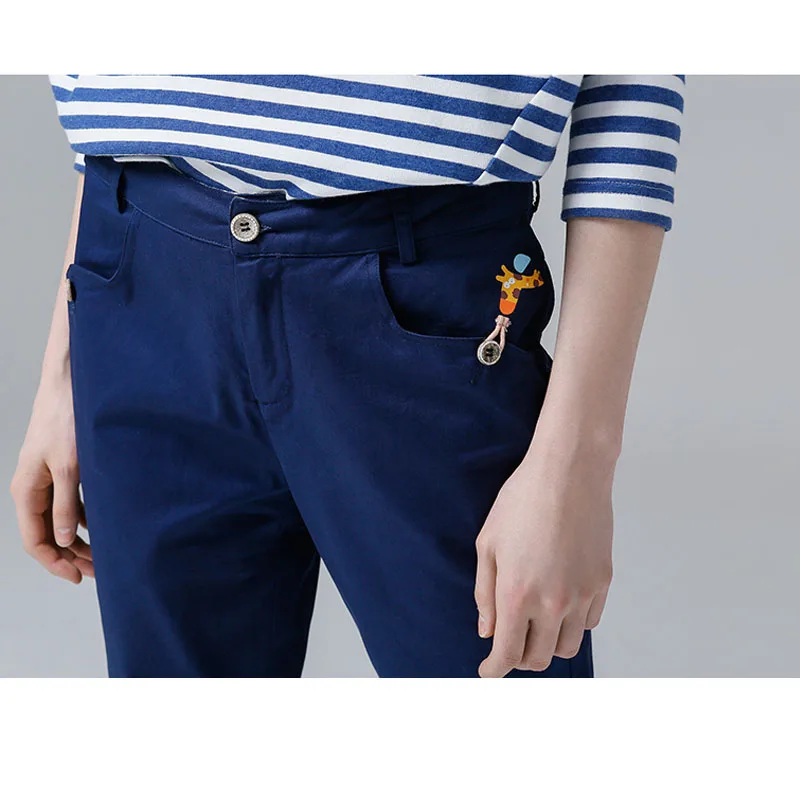 Модные женские брюки Жираф с принтом повседневные штаны-шаровары леди середины