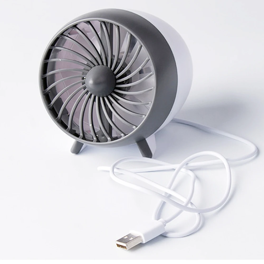 Горячая мини Портативный тихий USB Настольный вентилятор домашний офис турбинный двигатель дизайн Настольный кулер