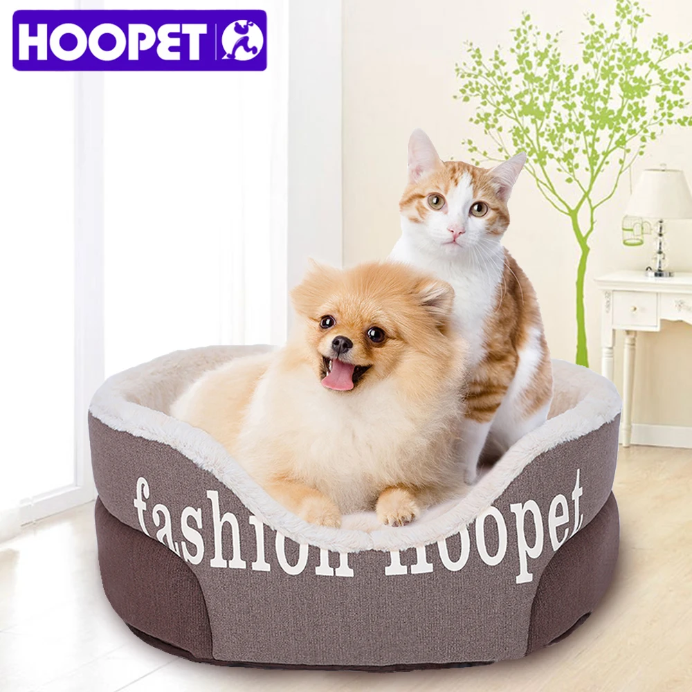 HOOPET собачья теплая кровать удобная для щенка мягкий дом сна маленьких и средних