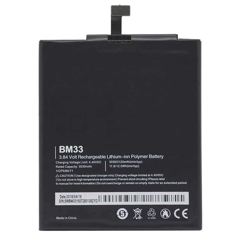 

BM33 Battery For Xiaomi Mi4i Mi 4i Original Phone Battery 3030mAh Replacement Mobile Phone Li-ion Batteries Free Repair Tools