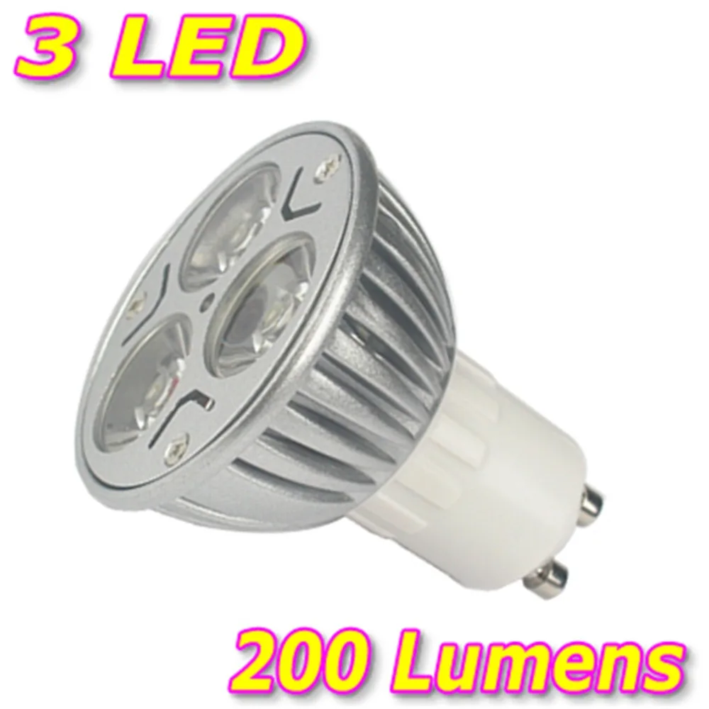 3 светодио дный GU10 лампочек день белый энергосберегающие лампы выгодное