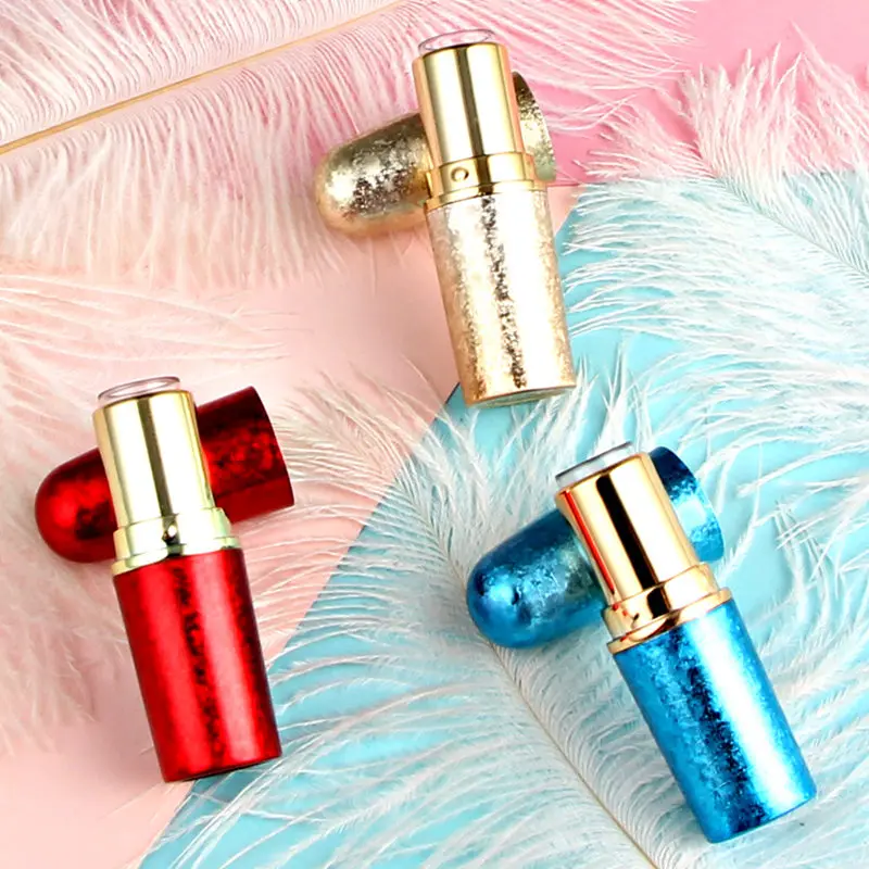 Gold red blue high-grade lipstick tube bullet shape empty Lip balm container F20172992 | Красота и здоровье