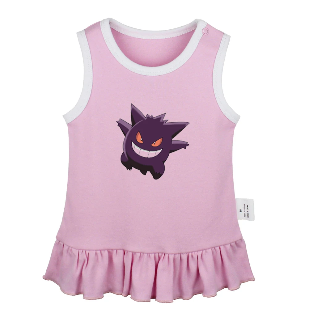 Платья для новорожденных девочек с покемоном драконом гиарados Kangaskhan Lickitung Gengar
