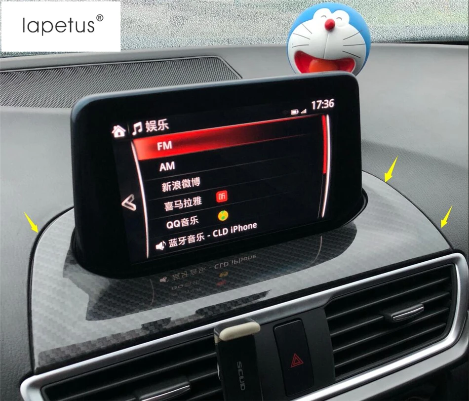 Lapetus Аксессуары для Mazda 3 AXELA Sedan хэтчбек 2017 2018 приборная панель навигация GPS