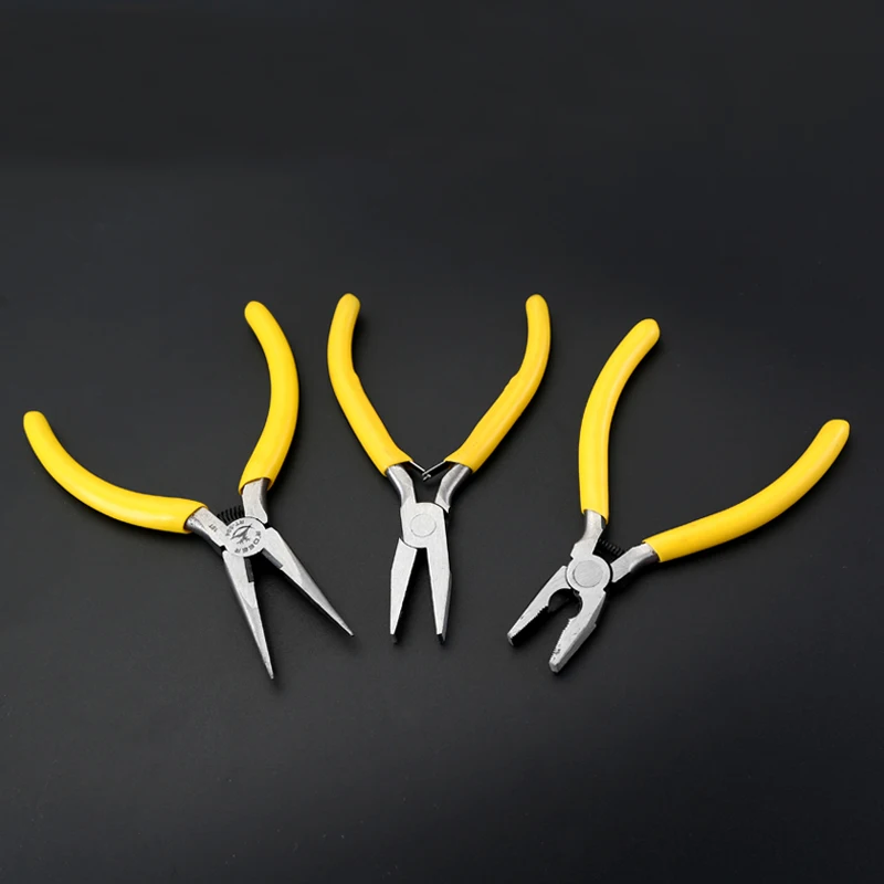 

5inch mini pliers sharp diagonal cutting pliers bent nosed for manually small DIY