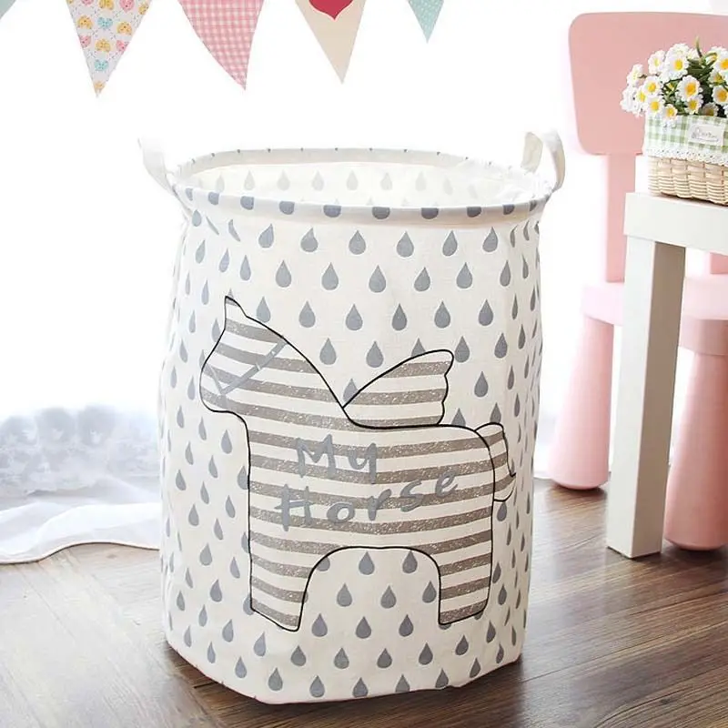 1 * Водонепроницаемая складная корзина для хранения детских игрушек грязная