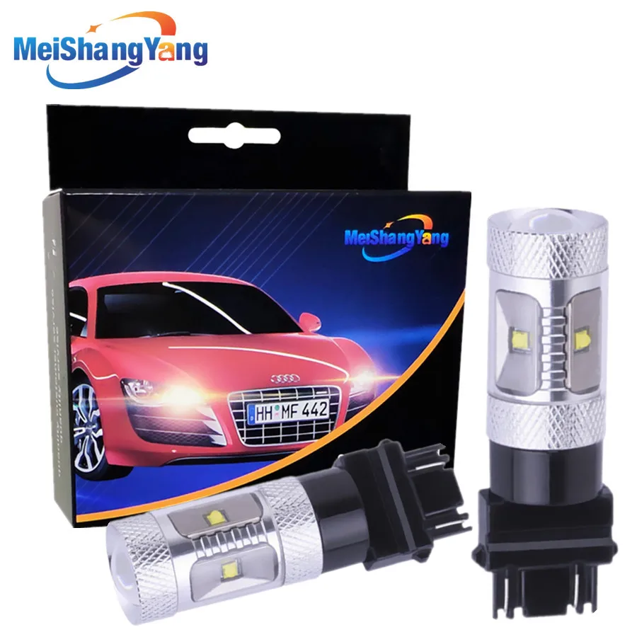2 шт. Автомобильные светодиодные лампы 3157 3156 30 Вт 12 В 24 В|Передние LED-фары для авто| |
