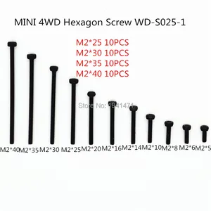 Бесплатная доставка 40 шт. RFDTYGR RCMini 4wd M2 шестигранные самодельные винты для Tamiya MINI 4WD M2 шестигранные винты