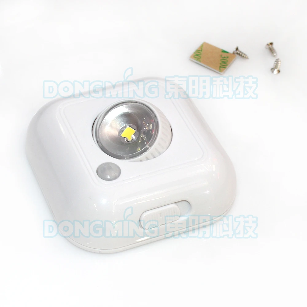 New arrival 1Pcs Powerful Mini PIR sensing spot white light lamp LED Night Light Induction Lamp for Cabinet Bedside Hallway | Освещение