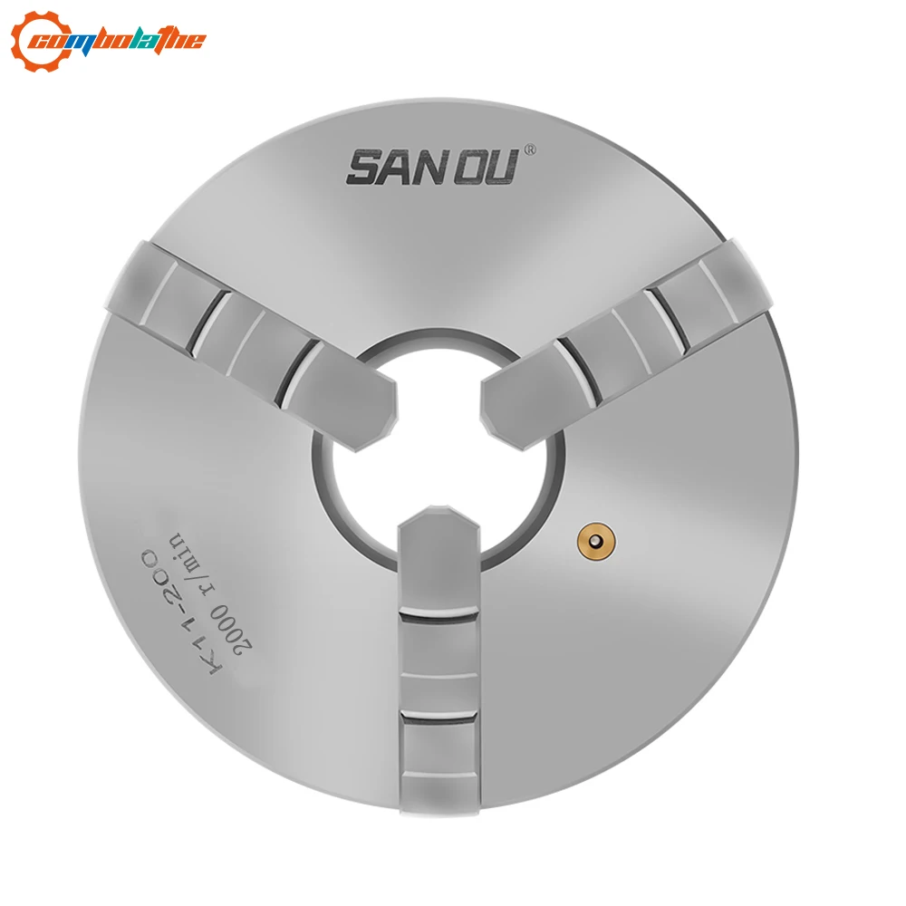 3 кулачковый токарный патрон 200 мм 8 дюймов K11-200 бренд SAN OU для токарного станка фрезерного станка высокого качества