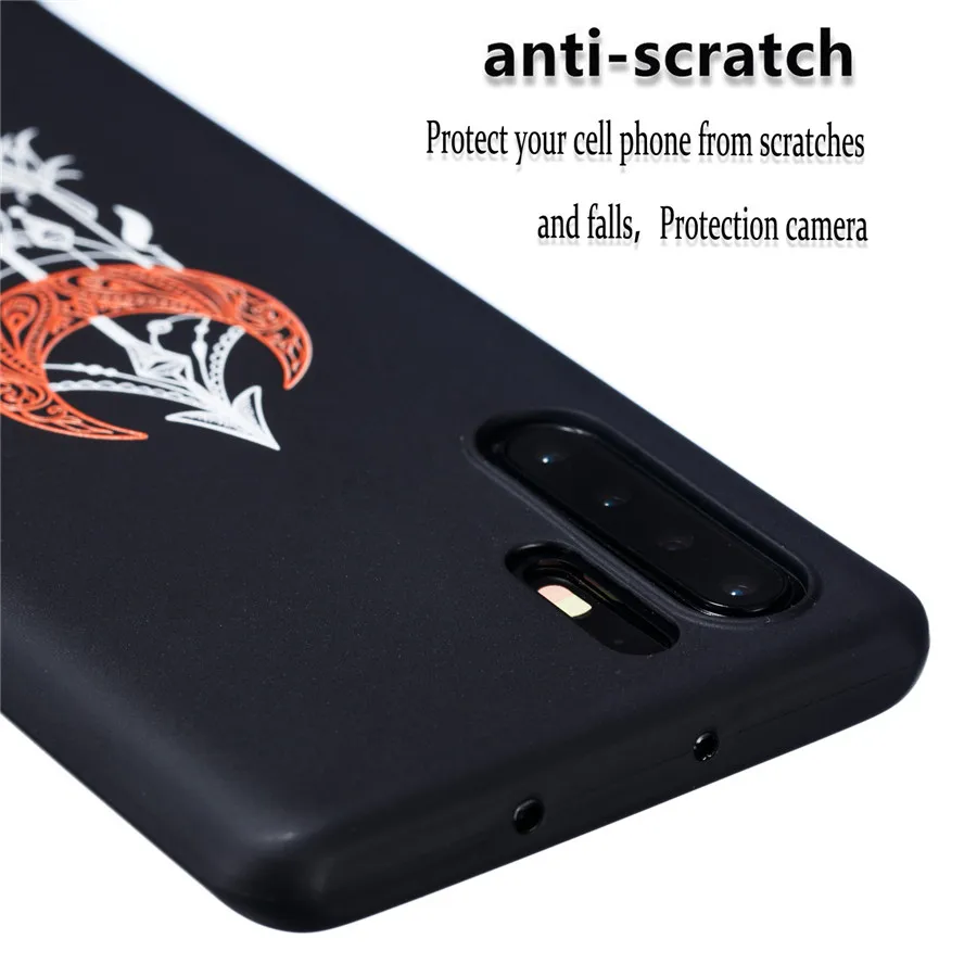Чехол для телефона huawei P20 lite Pro P30 P8 2017 из термопластика черный матовый чехол