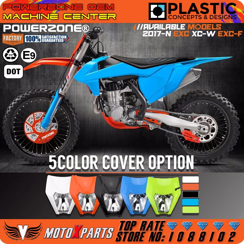 Фара головного света POWERZONE TLD для мотоцикла KTM EXC XC W SX F Enduro MX 2017-18 |