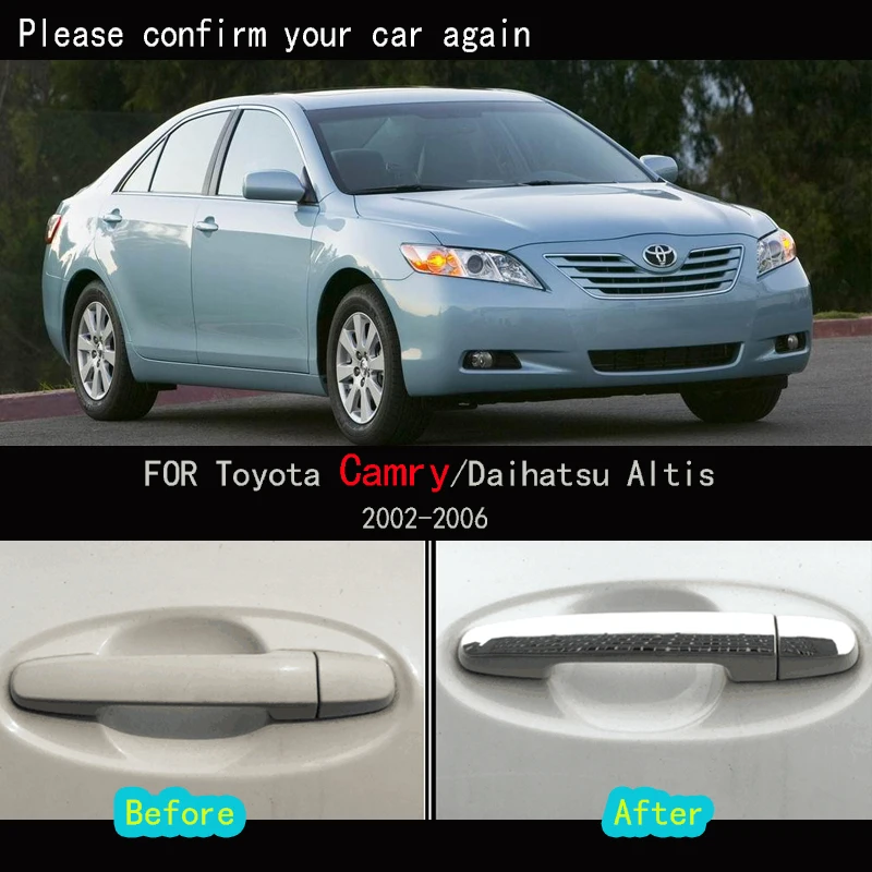 Накладка на дверную ручку автомобиля хромированная декоративная наклейка из