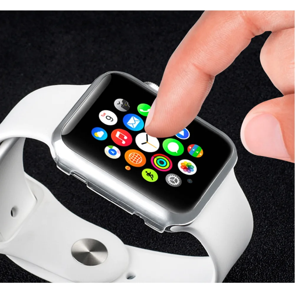 PC чехол для Apple Watch 42 мм 38 apple watch 5 Чехол 44 40 бампер Защита экрана iWatch 4 3 серии мм|Часы