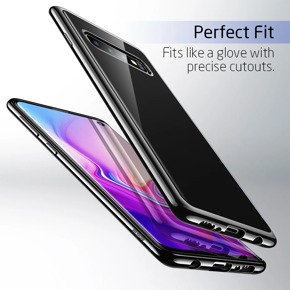 Чехол ESR для samsung Galaxy S10 S10 Plus, мягкий чехол из ТПУ с покрытием, чехол с глянцевым металлическим бампером, задняя крышка для samsung S10 Plus