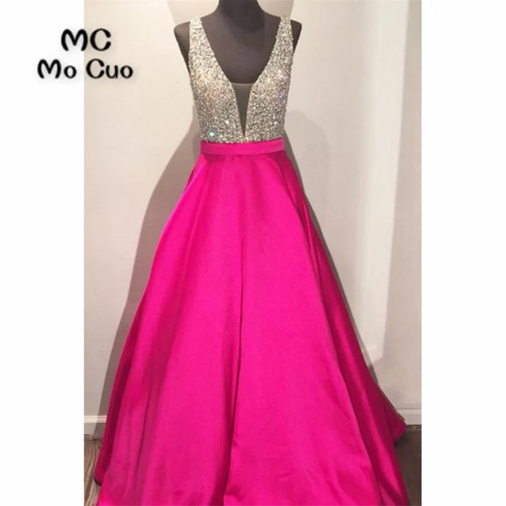 2018 вышитые бисером платья для выпускного вечера с двойной майка треугольным