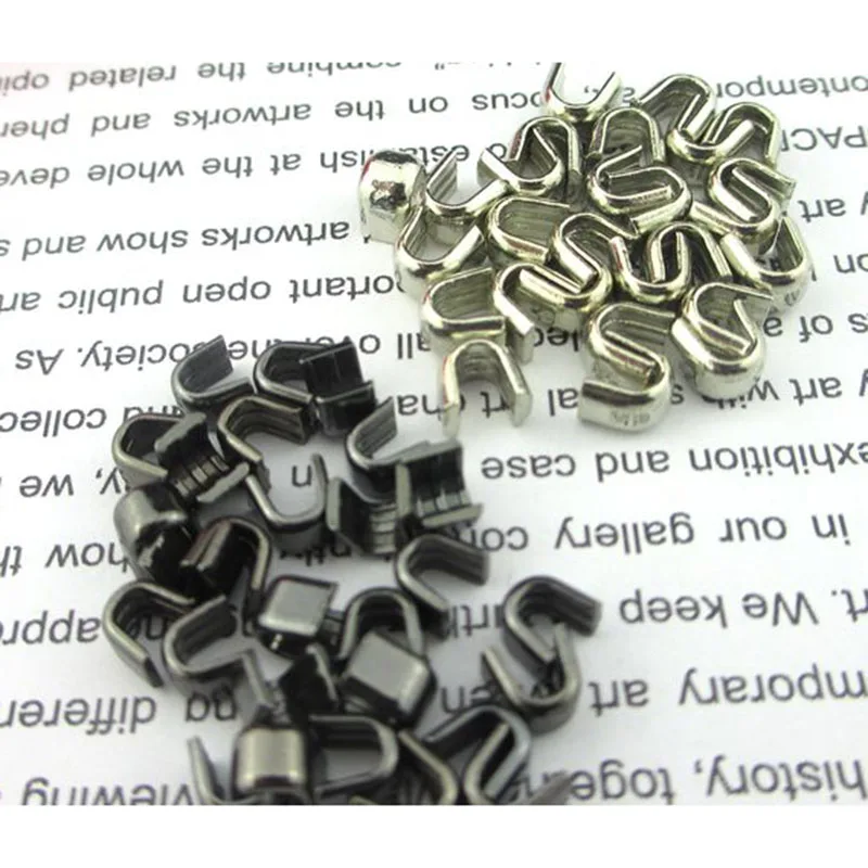 20 шт./лот 3#5#8#10# светильник золотой Золотой Черный Серебряный Бронзовый u-образный Верхний фиксатор на молнии для ремонта аксессуаров на молнии 2101