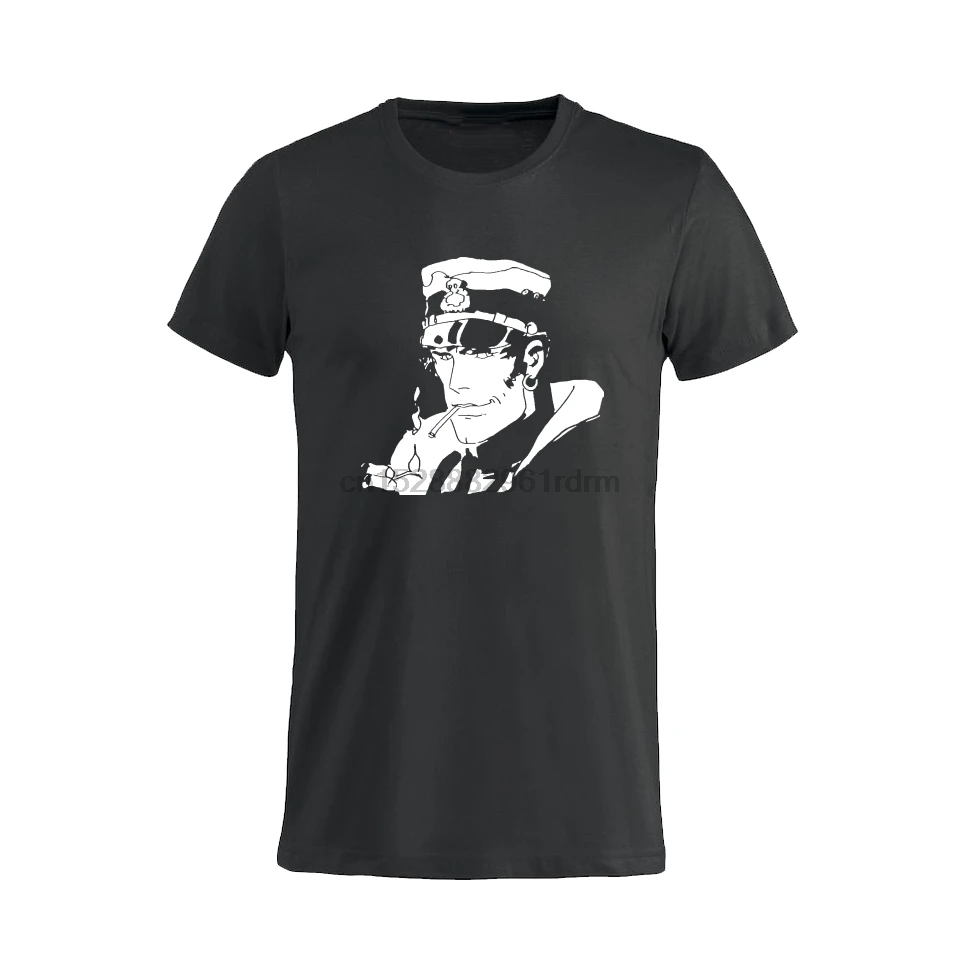 Футболка унисекс idea regalo Corto maltese belen hugo pratt Повседневная принтованная футболка в