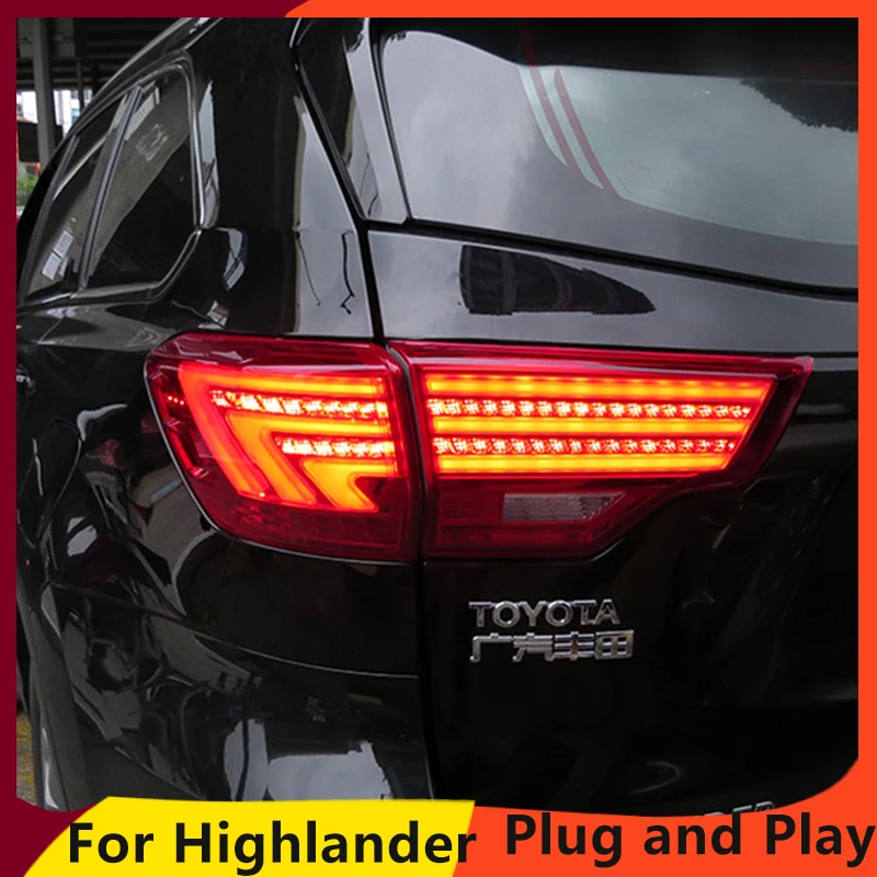 KOWELL автомобильный Стайлинг для Toyota задние фары Highlander 2015 2019 фонари