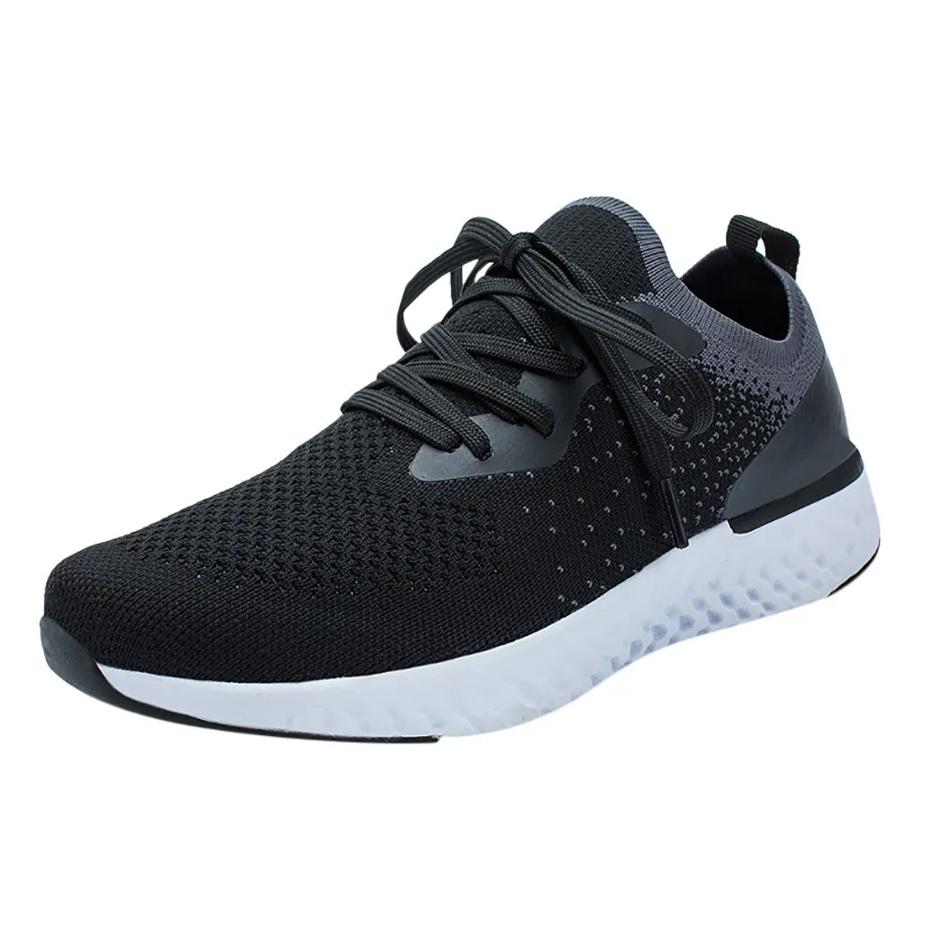 Black SAGACE, спортивная женская трикотажная обувь, женские спортивные дышащие кроссовки с сеточкой, женские кроссовки - Цвет: Black