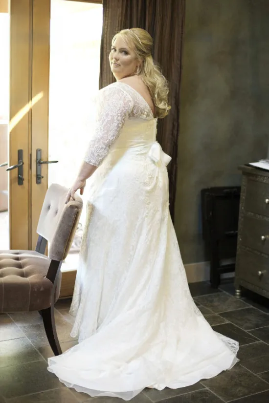 Современный размера плюс свадебное платье с рукавами 2021 Robe De Mariage кружевные