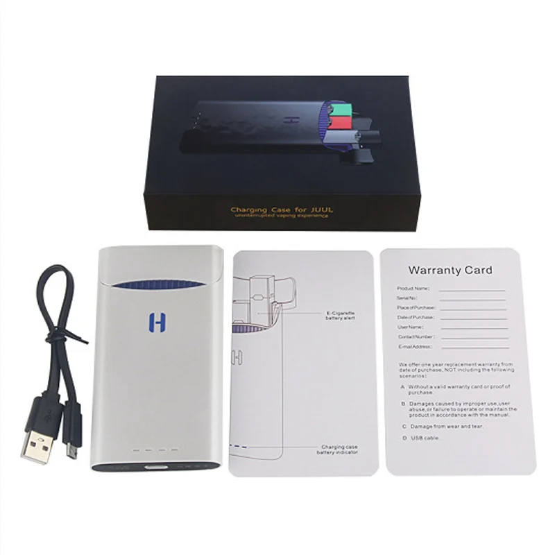 Vape Pen Pod Kit зарядное устройство аккумулятор для зарядки чехол Juul00 Pods ручка 1500