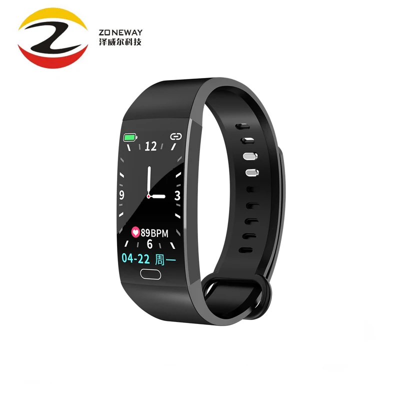 black with box RD11 1,14 дюймовый экран, умный браслет, мониторинг сердечного ритма, напоминание о звонках, умный Браслет, IP67, водонепроницаемые часы для IOS Andriod - Цвет: black with box