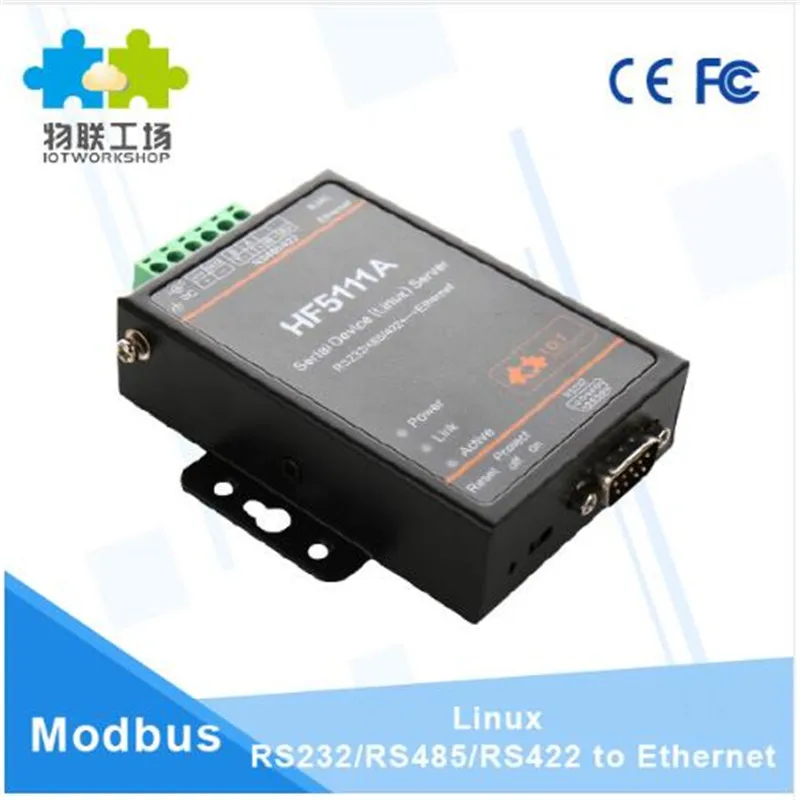 1 шт./упак. Wifi модуль 5111A RJ45 RS232/485/422 к Ethernet Linux последовательный порт сервер