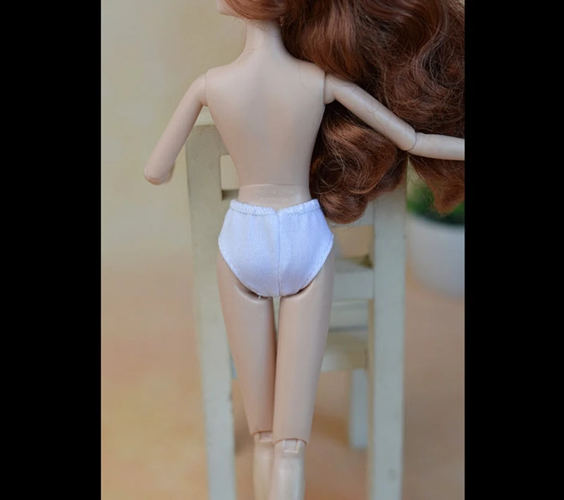 3 шт./лот белые трусы брифы ручной работы для кукол Барби 1/6 куклы BJD кукольного