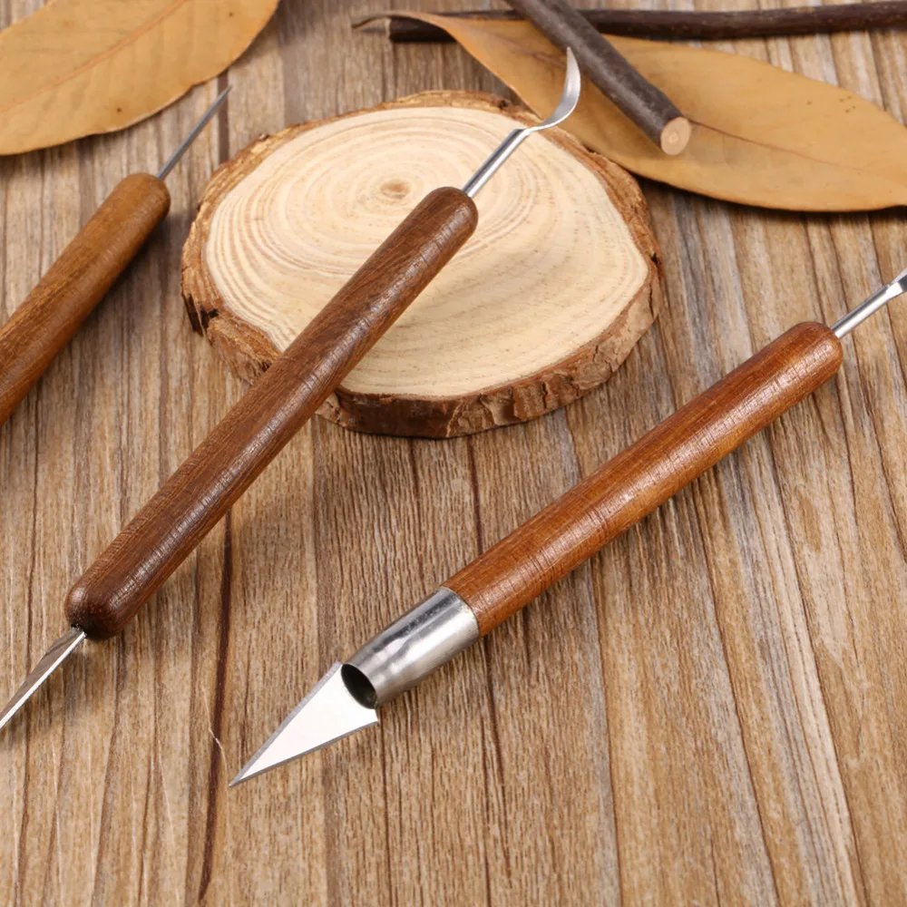 6 шт глиняных скульптур набор инструментов для резьбы по дереву инструменты