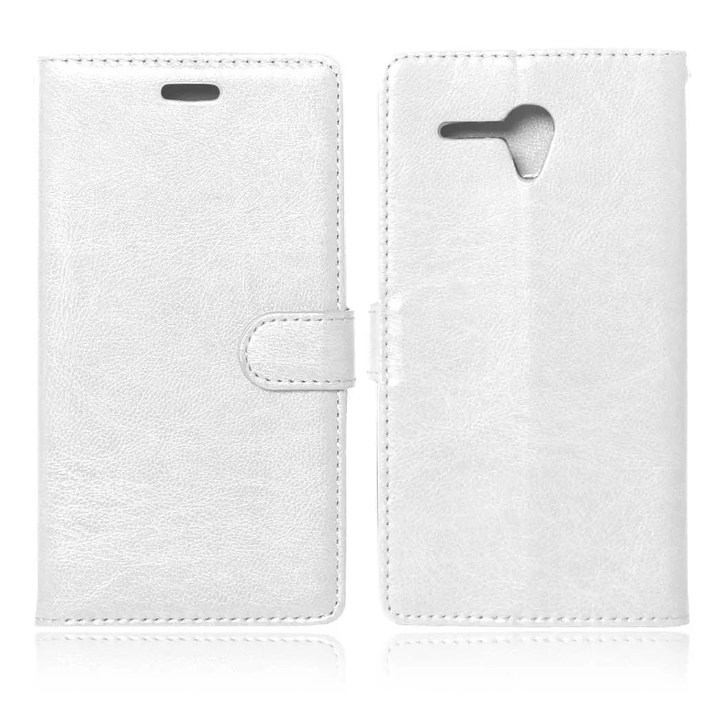 Сплошной цвет фото рамка флип телефон кожаный чехол для Alcatel One Touch Pop 3 (5 5 ") 5025D 5025