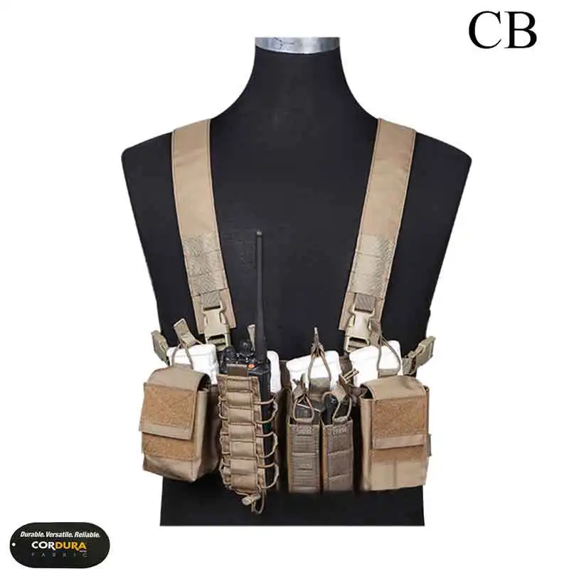 CB 500D EMERSONGEAR D3CR Тактический нагрудная установка страйкбол охотничий жилет Molle Чехол простой тактический жилет мультикам черный WG EM7442 - Цвет: CB 500D