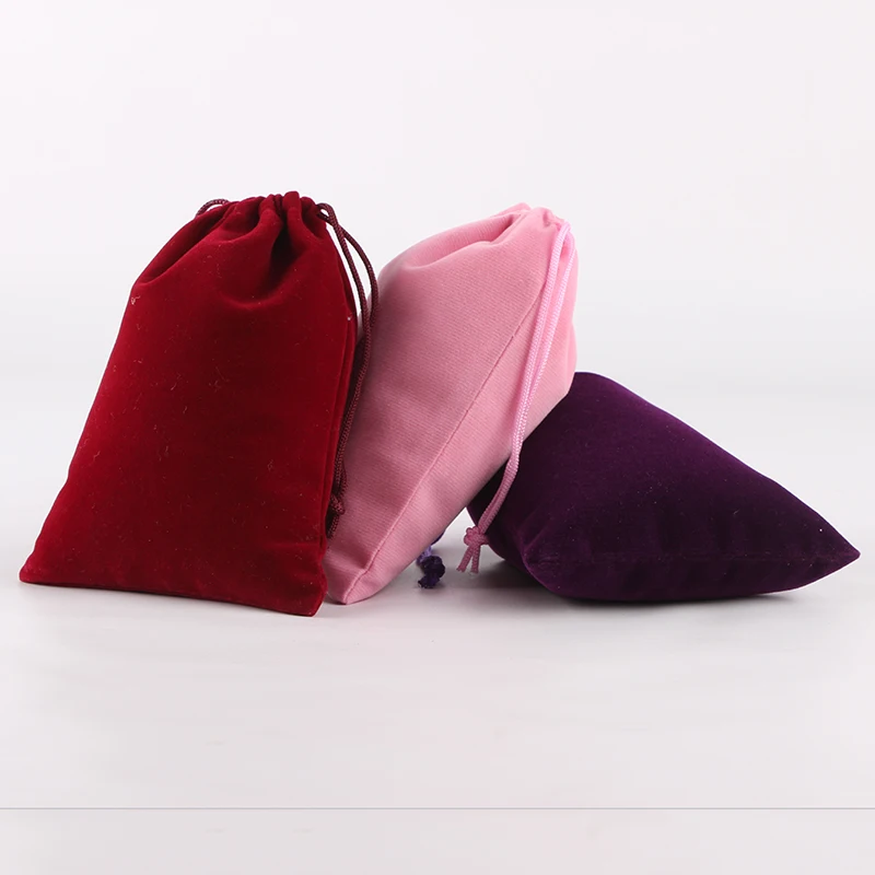 100 шт./лот 10*14 см Высокое качество Логотипом Заказной бархат drawstring упаковка Сумки подарок ювелирных изделий чехол для хранения