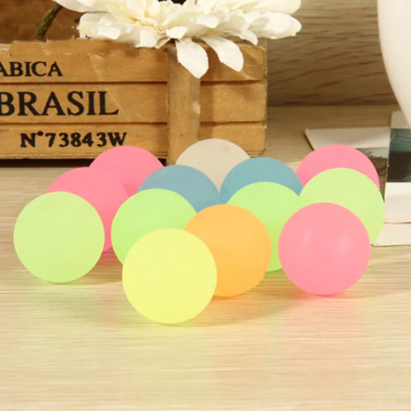10pcs Luminous ball 10 шт./лот детские игрушки на день рождения светится в темноте прыгающий шар светящийся лунный свет Высокая игрушка с отскоком шары Детские Подарочные вечерние украшения - Цвет: 10pcs Luminous ball