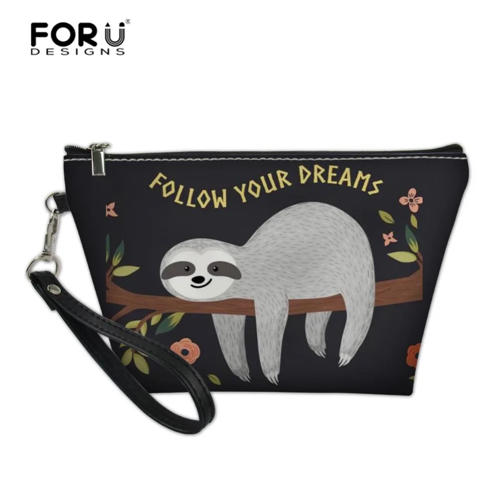FORUDESIGNS/Ленивец косметичка дорожный кейс для косметики женская обувь на застежке
